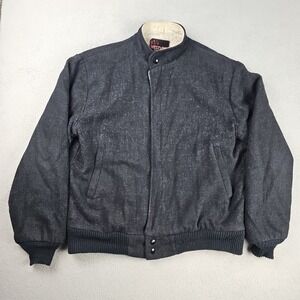 Vintage Westwind Jacket Mens Large Bomber wool sherpa lined hippie 80s